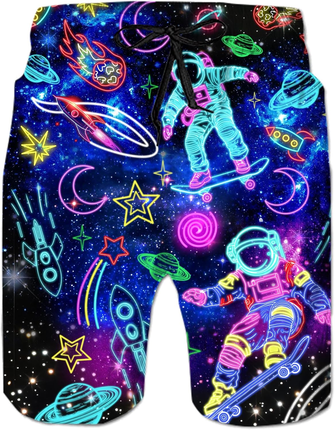 Mens Swim Trunks Quick Dry Beach Shorts with Mesh Lining Bathing Suits - Picture 25 of 76
