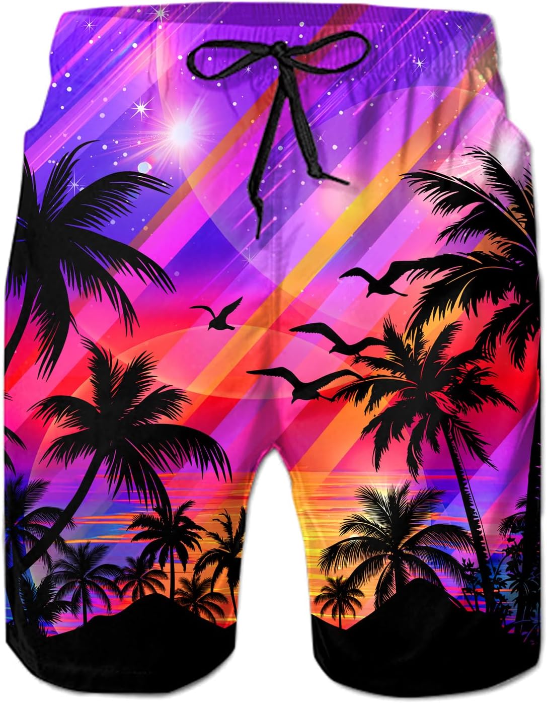 Mens Swim Trunks Quick Dry Beach Shorts with Mesh Lining Bathing Suits - Picture 41 of 76