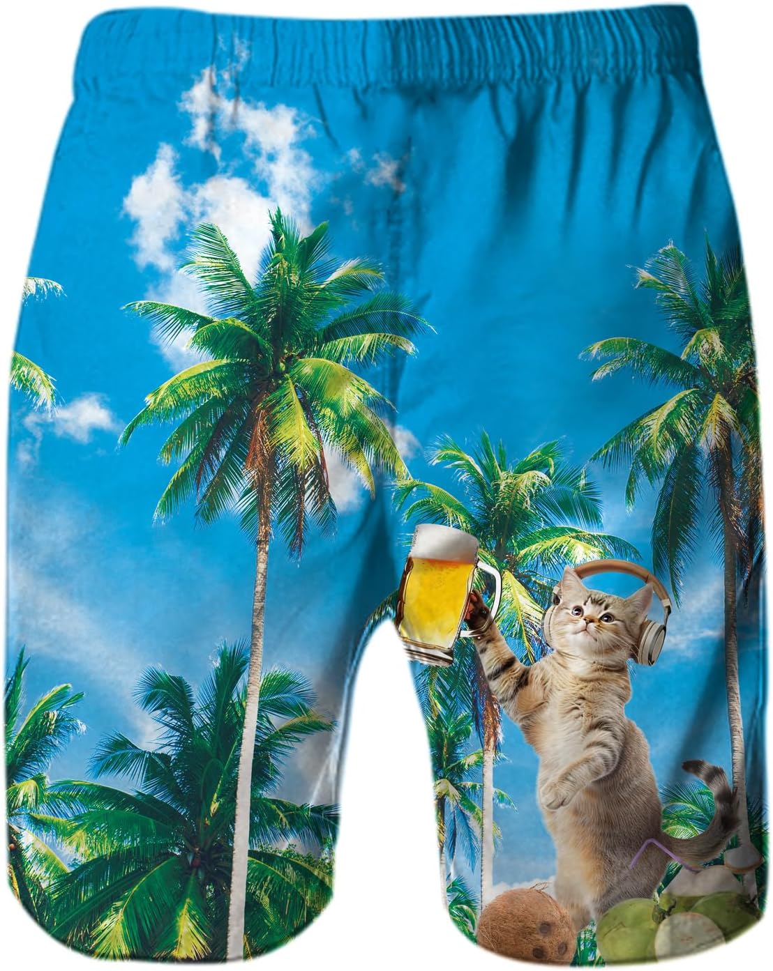 Mens Swim Trunks Quick Dry Beach Shorts with Mesh Lining Bathing Suits - Picture 56 of 76