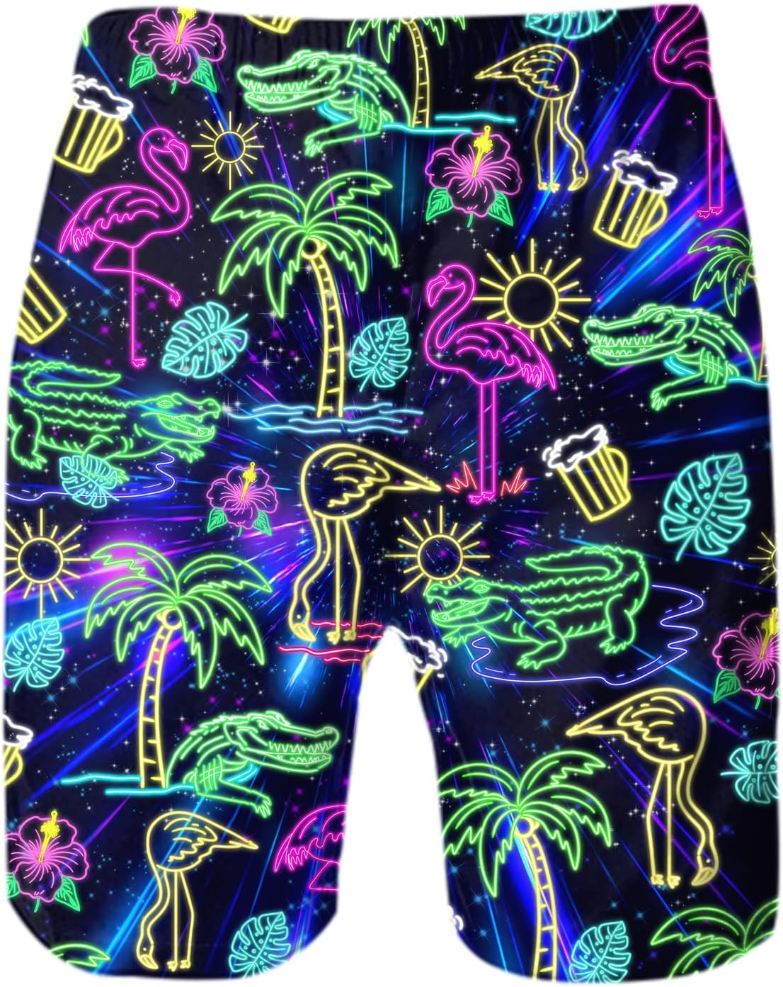 Mens Swim Trunks Quick Dry Beach Shorts with Mesh Lining Bathing Suits - Picture 62 of 76