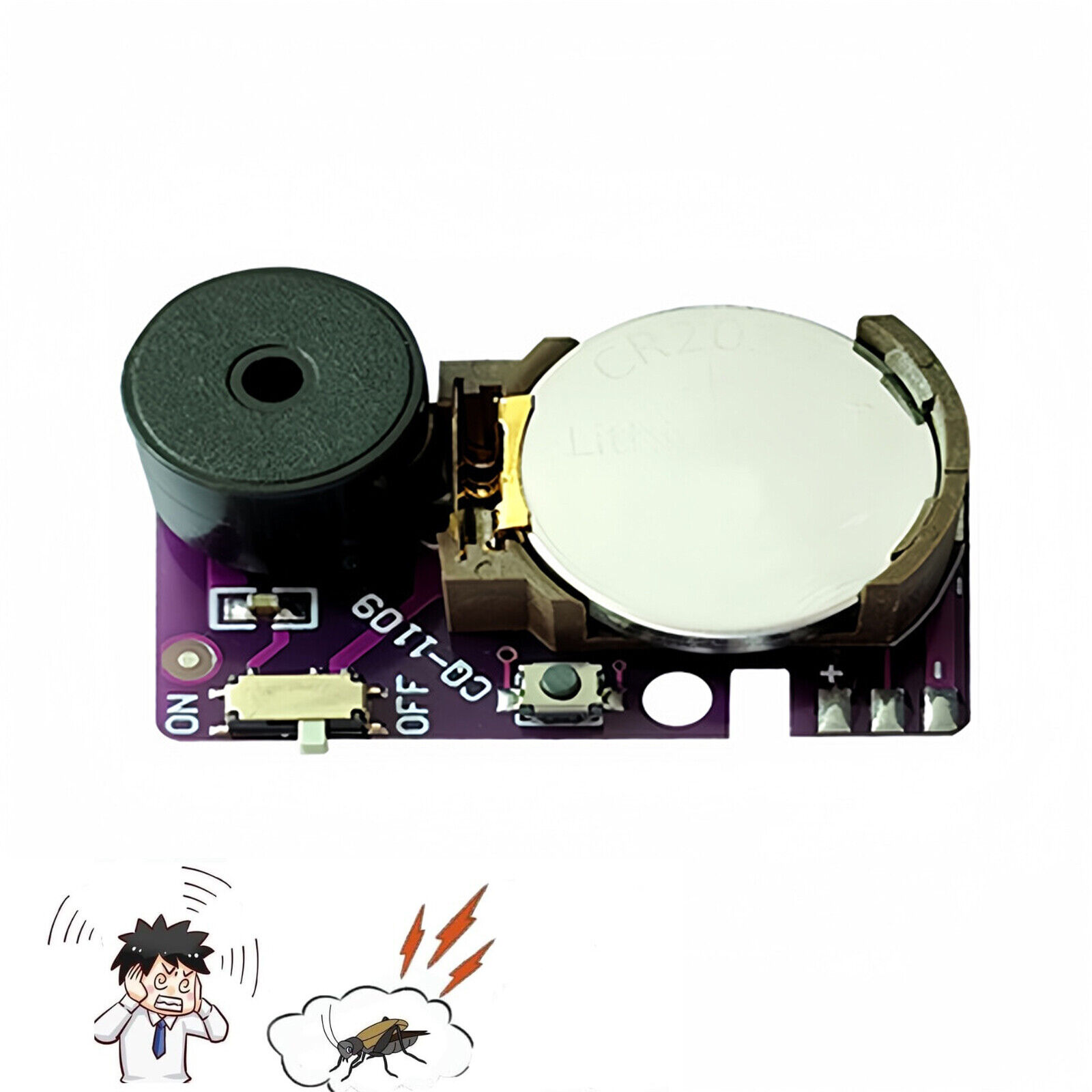 Ruido Cricket Bromas Ocultas Buring Noise Sound Maker (1-3 Pack) Cricket Broma PCB - Imagen 16 de 20