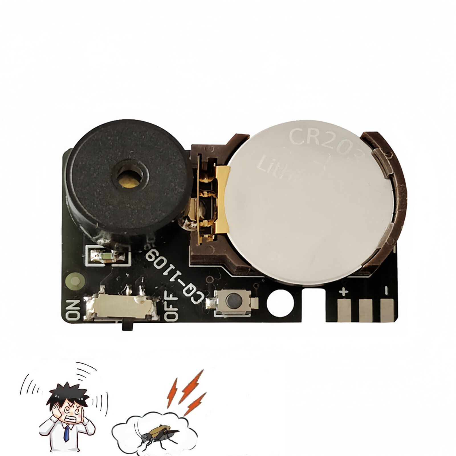 Ruido Cricket Bromas Ocultas Buring Noise Sound Maker (1-3 Pack) Cricket Broma PCB - Imagen 18 de 20