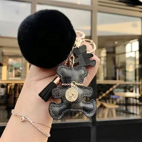 Kreativer kleiner Bär Leder Tasche Auto Schlüsselanhänger Ring Anhänger trendy weiblich - Bild 37 von 47