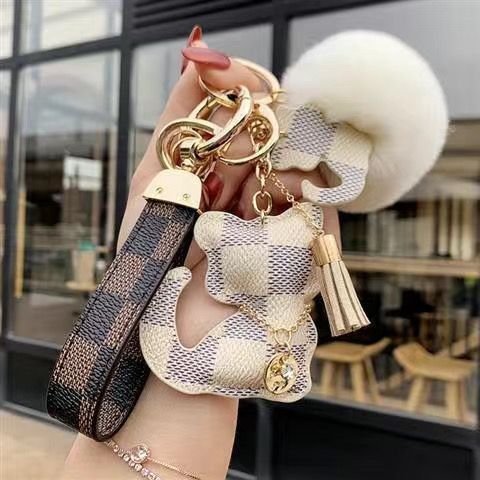 Kreativer kleiner Bär Leder Tasche Auto Schlüsselanhänger Ring Anhänger trendy weiblich - Bild 47 von 47