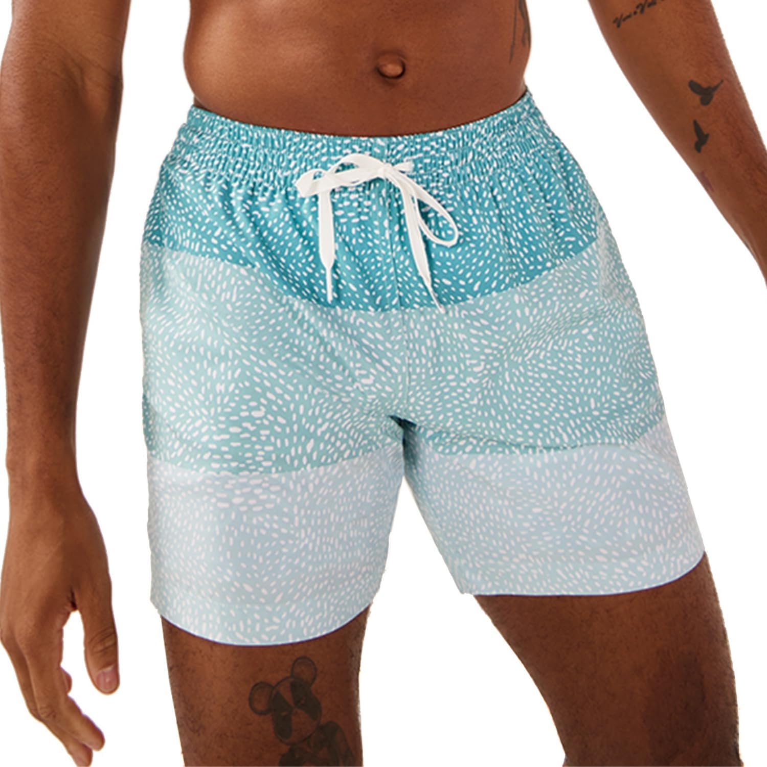 Men’s 4-Way Stretch Swim Trunks Quick Dry Beach Shorts 5.5″ Inseam Mesh Liner - Picture 15 of 37