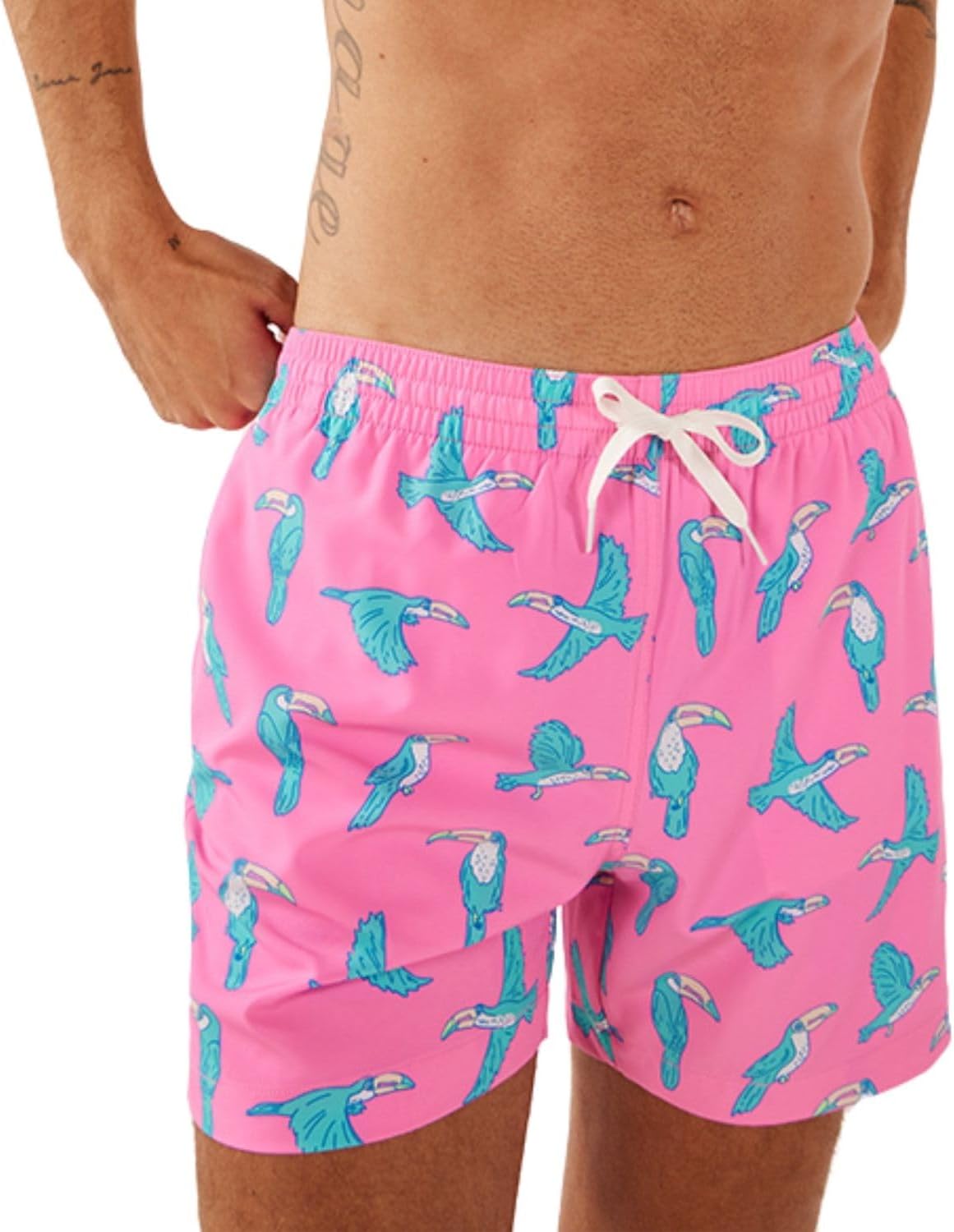 Men’s 4-Way Stretch Swim Trunks Quick Dry Beach Shorts 5.5″ Inseam Mesh Liner - Picture 18 of 37
