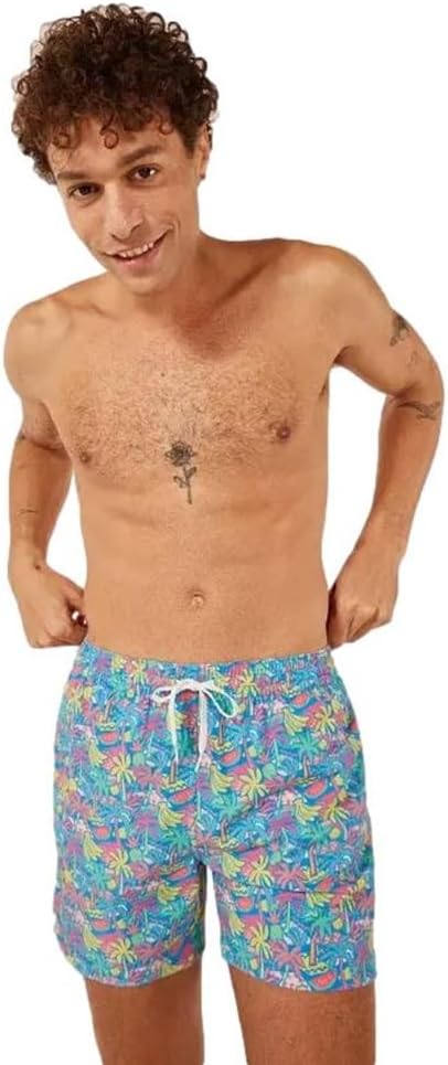 Men’s 4-Way Stretch Swim Trunks Quick Dry Beach Shorts 5.5″ Inseam Mesh Liner - Picture 32 of 37