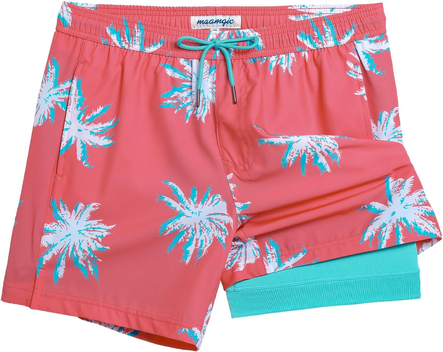 Herren Stretch Badeshorts Kompressionsfutter Badehose für Strandmode - Bild 16 von 48