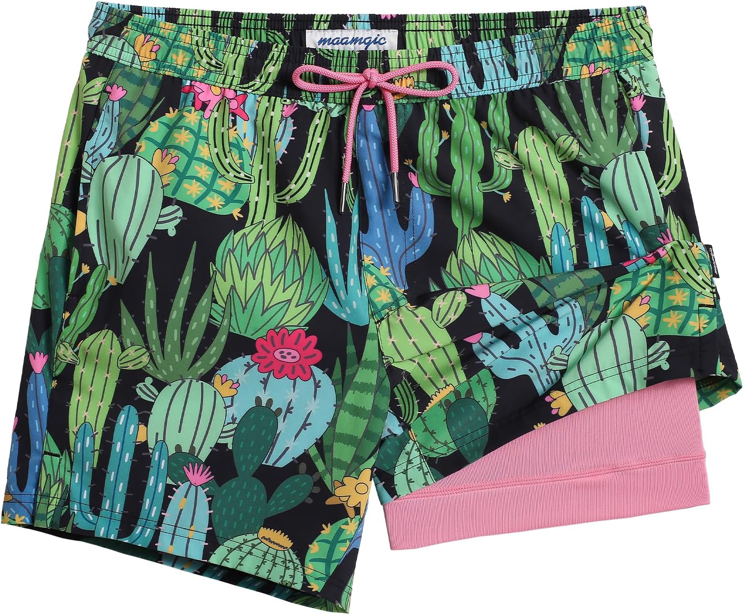 Herren Stretch Badeshorts Kompressionsfutter Badehose für Strandmode - Bild 23 von 48