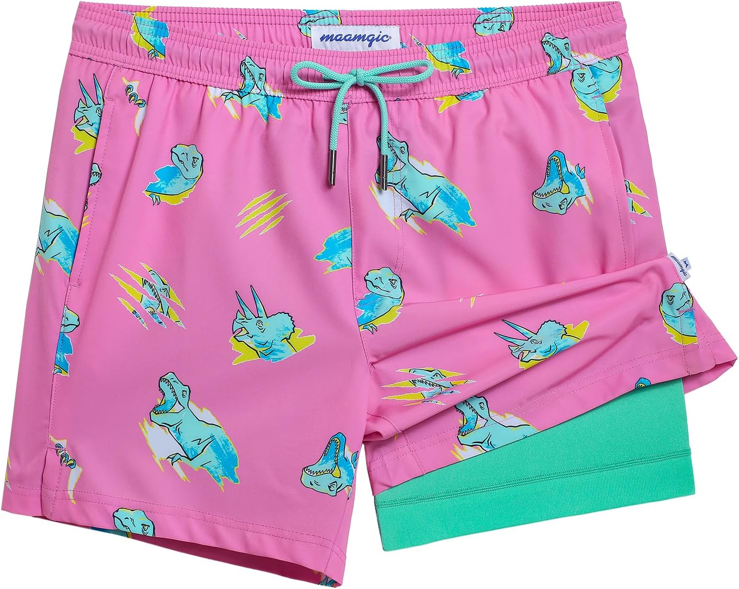 Herren Stretch Badeshorts Kompressionsfutter Badehose für Strandmode - Bild 27 von 48