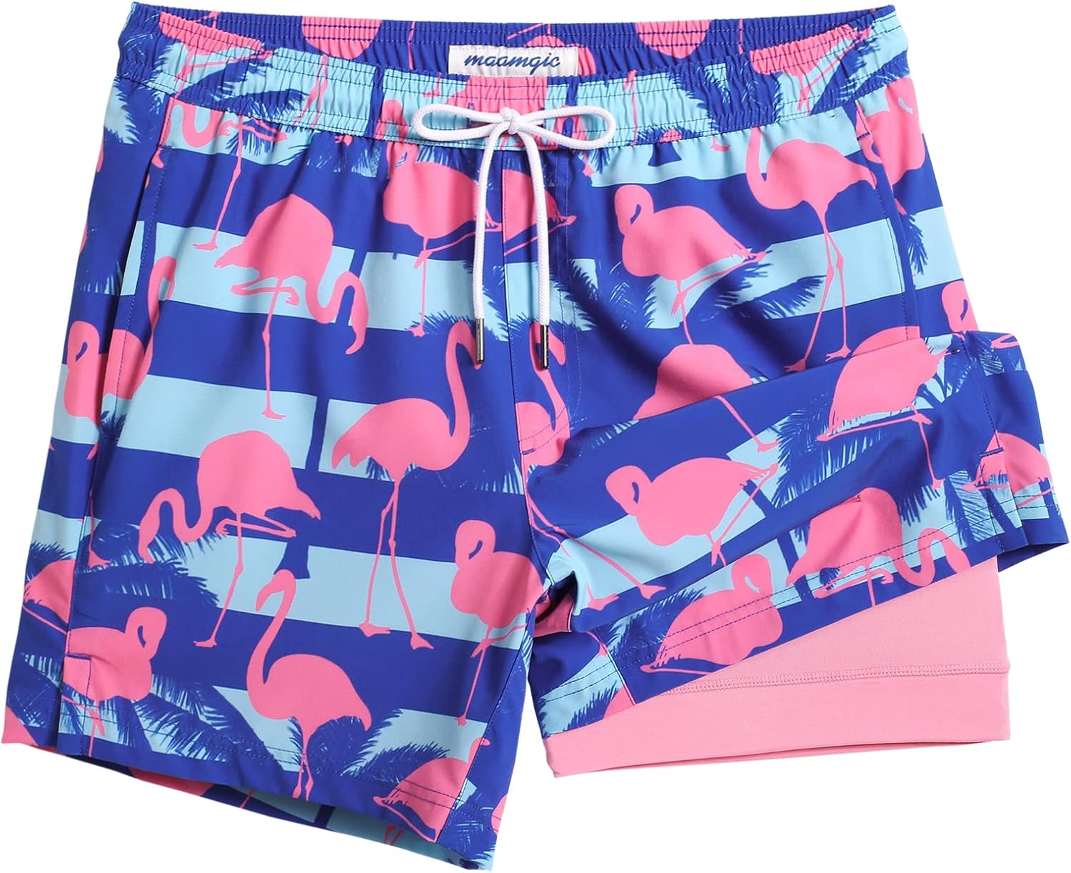 Herren Stretch Badeshorts Kompressionsfutter Badehose für Strandmode - Bild 28 von 48