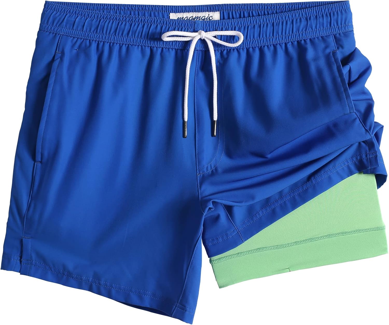 Herren Stretch Badeshorts Kompressionsfutter Badehose für Strandmode - Bild 29 von 48