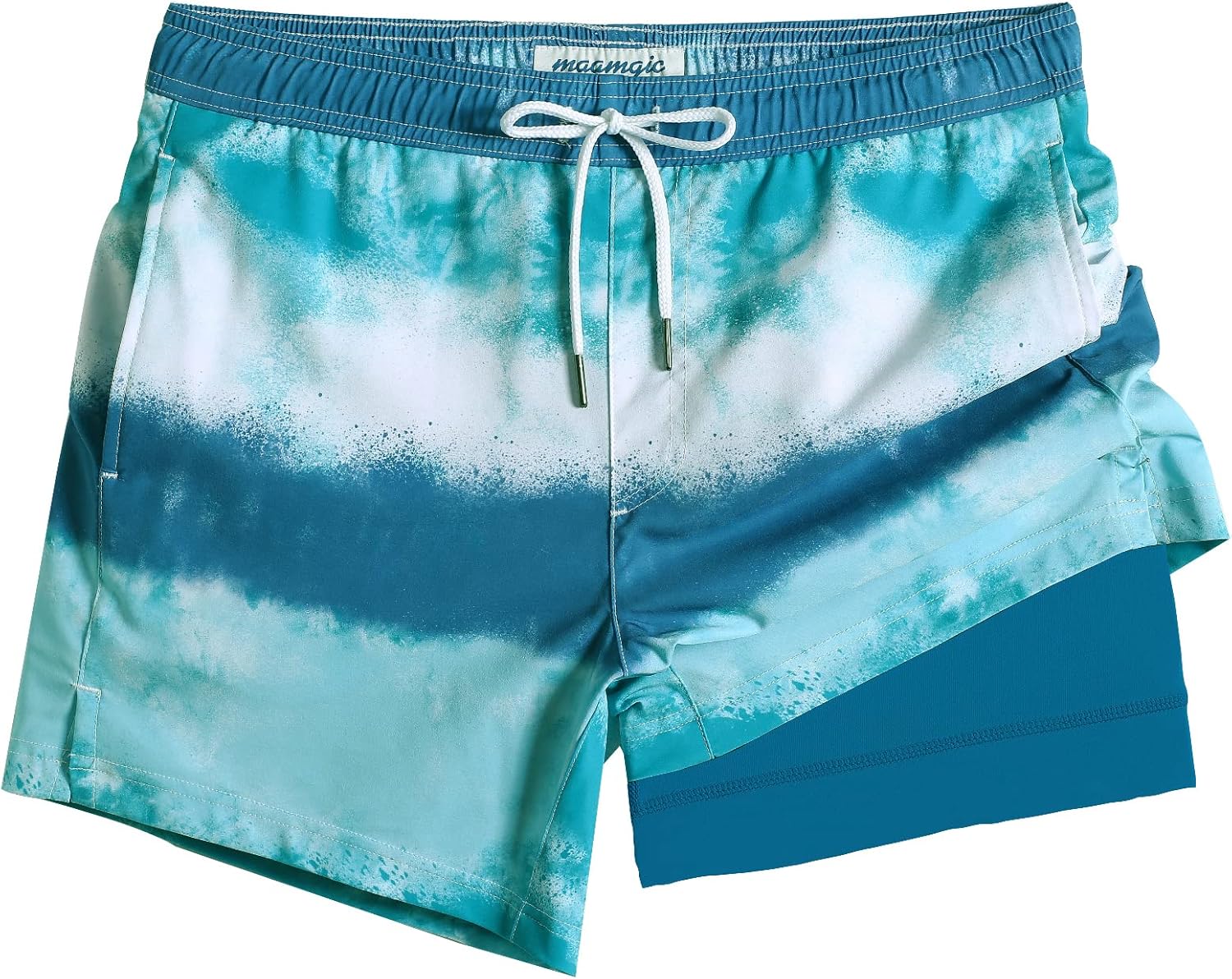 Herren Stretch Badeshorts Kompressionsfutter Badehose für Strandmode - Bild 31 von 48