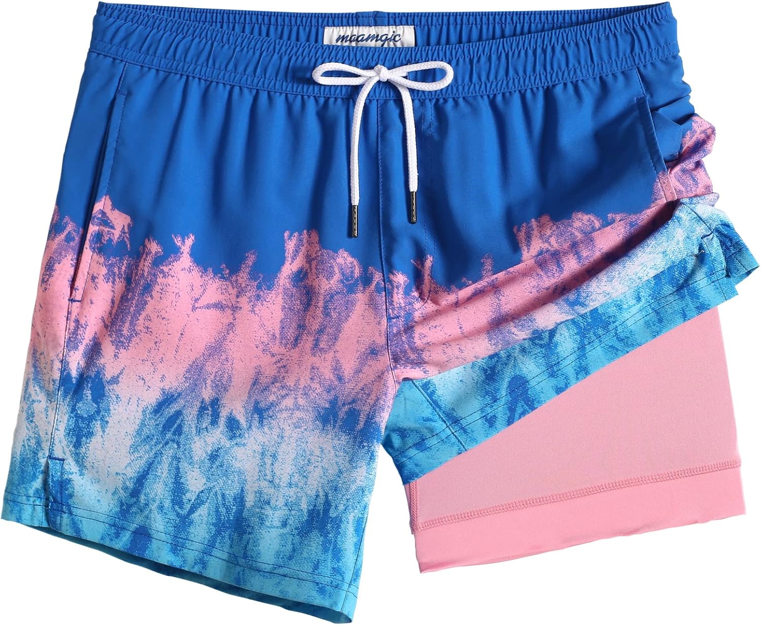 Herren Stretch Badeshorts Kompressionsfutter Badehose für Strandmode - Bild 39 von 48