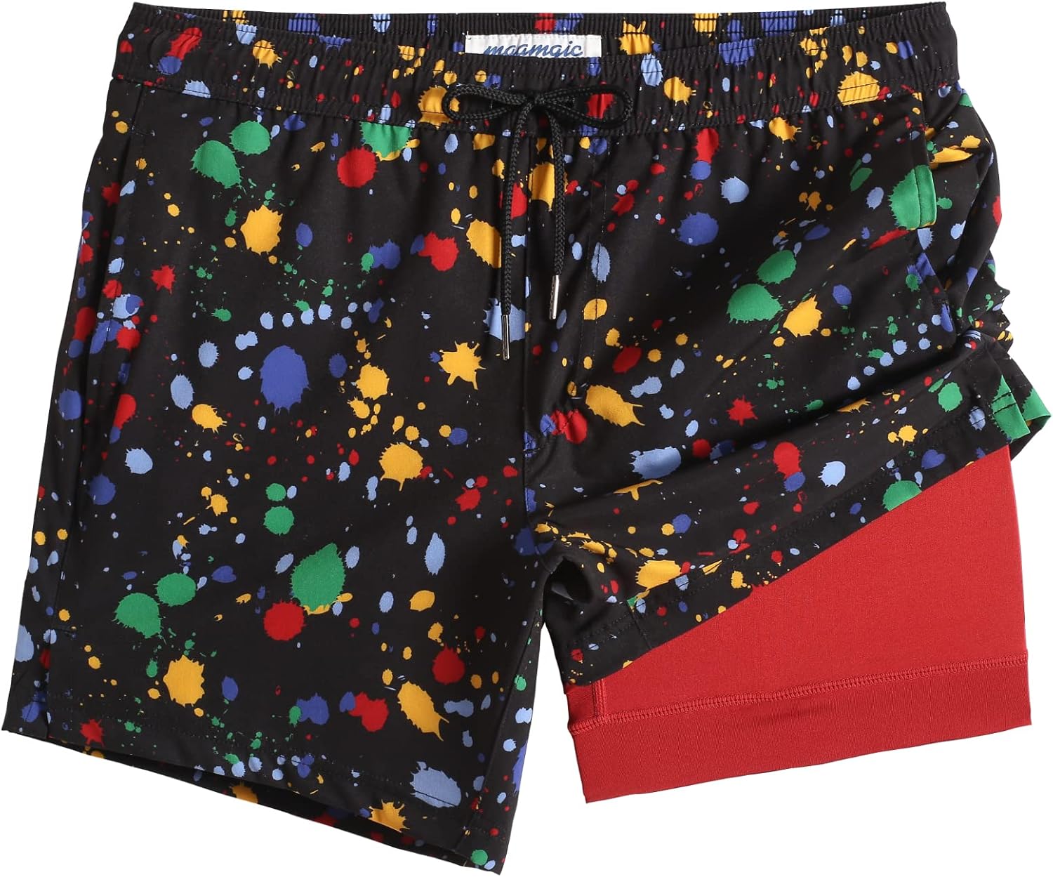 Herren Stretch Badeshorts Kompressionsfutter Badehose für Strandmode - Bild 44 von 48