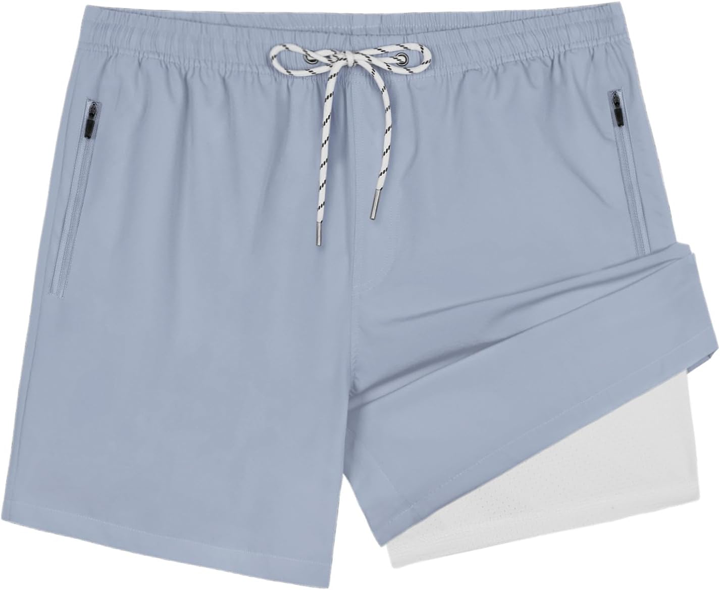 Men's Swim Trunks Quick Dry Compression Liner Bathing Suit with Pocket - Picture 54 of 55