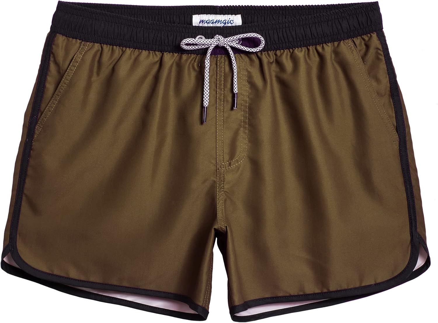 Herren Vintage Badehose kurz schnelltrocknend Boardshorts mit Netzfutter - Bild 19 von 49