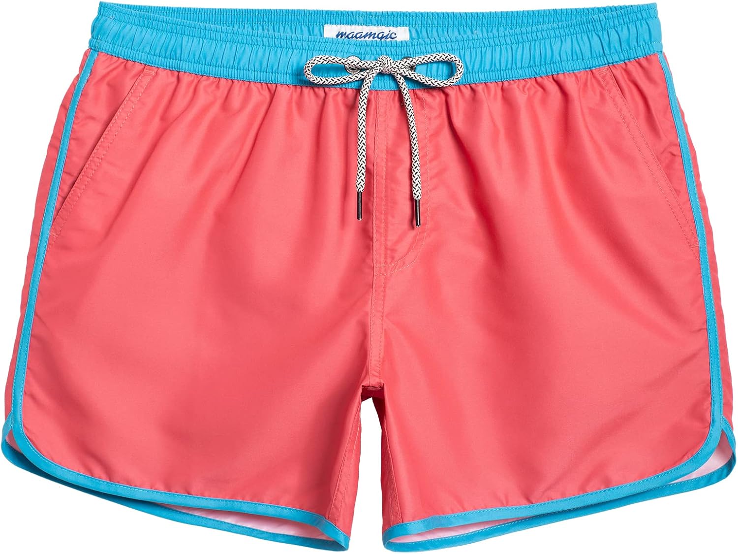 Herren Vintage Badehose kurz schnelltrocknend Boardshorts mit Netzfutter - Bild 21 von 49
