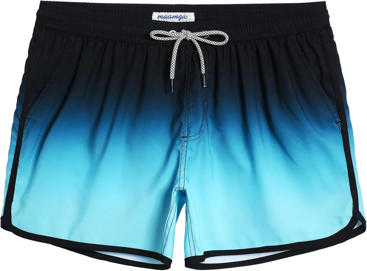 Herren Vintage Badehose kurz schnelltrocknend Boardshorts mit Netzfutter - Bild 28 von 49