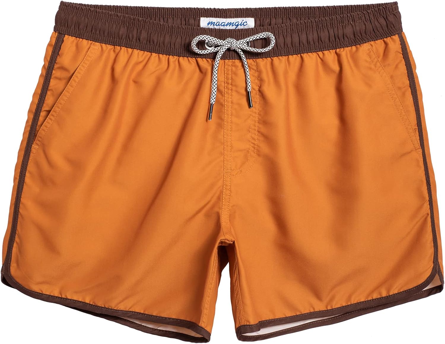 Herren Vintage Badehose kurz schnelltrocknend Boardshorts mit Netzfutter - Bild 42 von 49