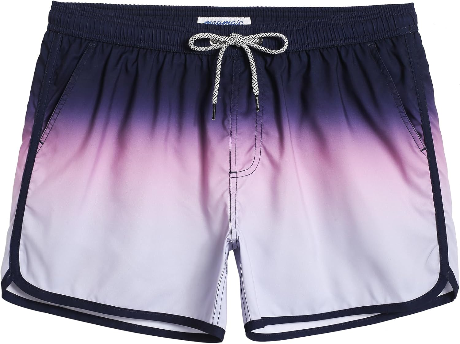 Herren Vintage Badehose kurz schnelltrocknend Boardshorts mit Netzfutter - Bild 49 von 49