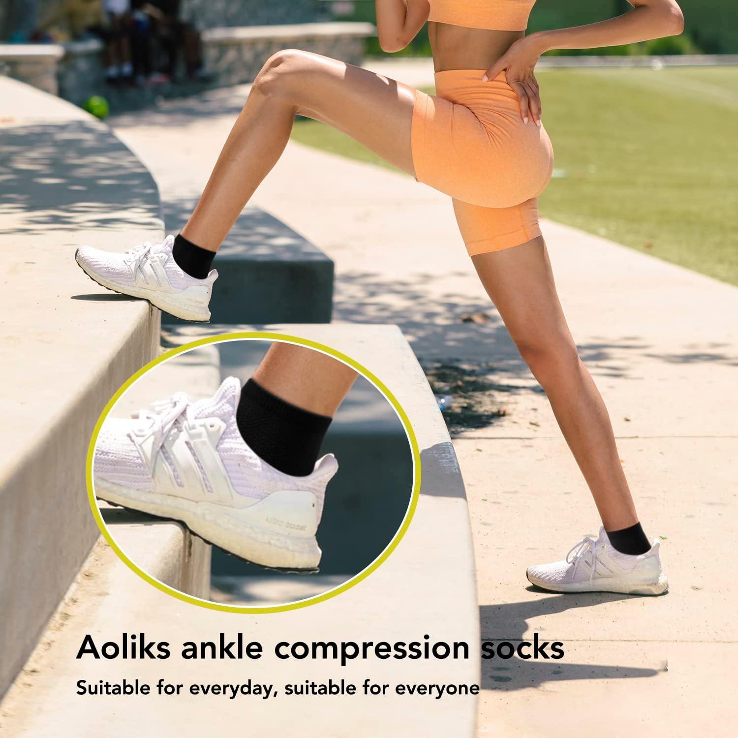 5 Pairs Copper Compression Socks �C Ankle, Plantar Fasciitis & Arch Support - Picture 25 of 105