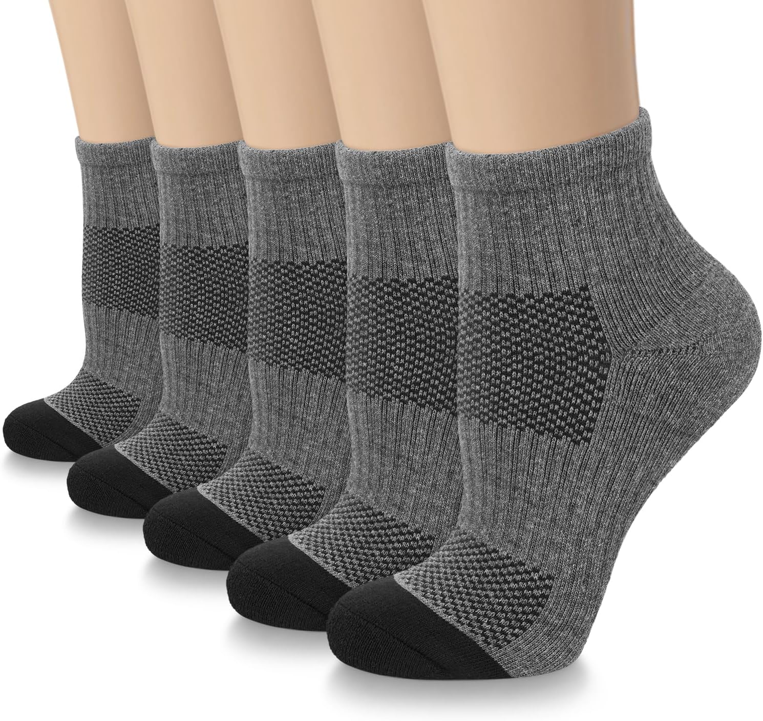 5 Pairs Copper Compression Socks �C Ankle, Plantar Fasciitis & Arch Support - Picture 42 of 105