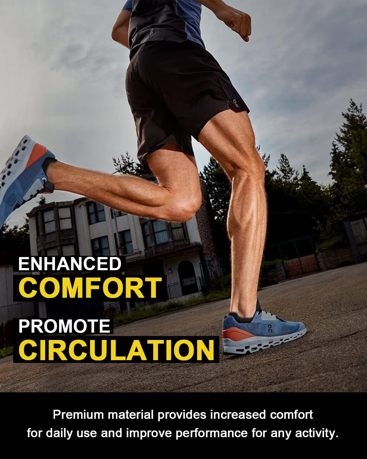 5 Pairs Copper Compression Socks �C Ankle, Plantar Fasciitis & Arch Support - Picture 81 of 105