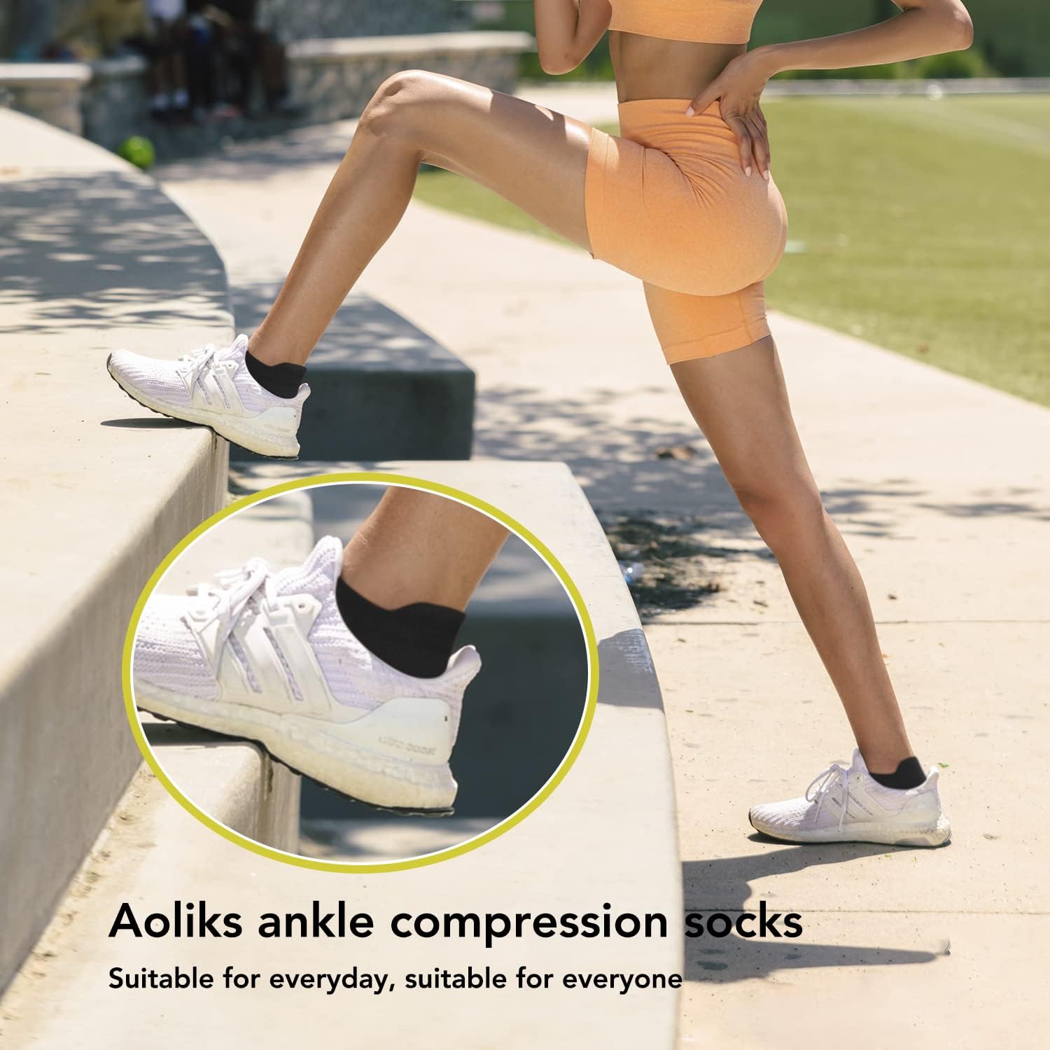 5 Pairs Copper Compression Socks �C Ankle, Plantar Fasciitis & Arch Support - Picture 83 of 105