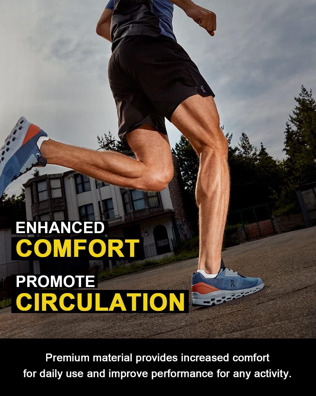 5 Pairs Copper Compression Socks �C Ankle, Plantar Fasciitis & Arch Support - Picture 95 of 105