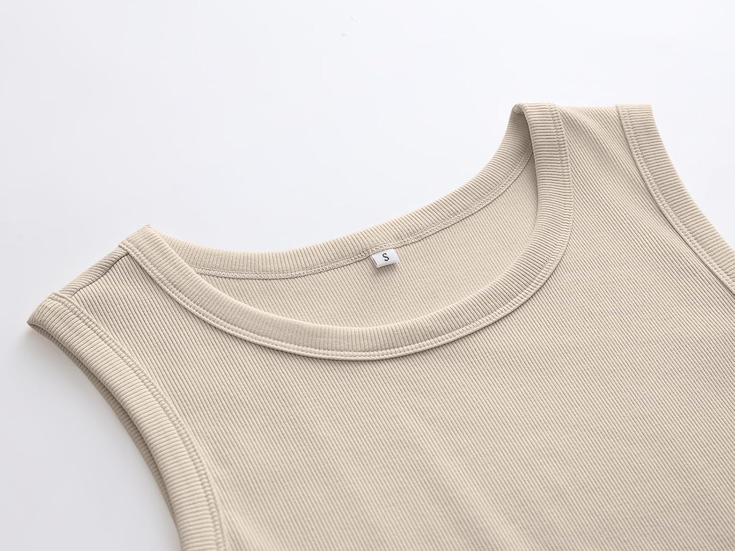 Womens Sleeveless Tank Tops Summer Casual Basic Slim Fit Ribbed Racerback Top - Picture 41 of 213