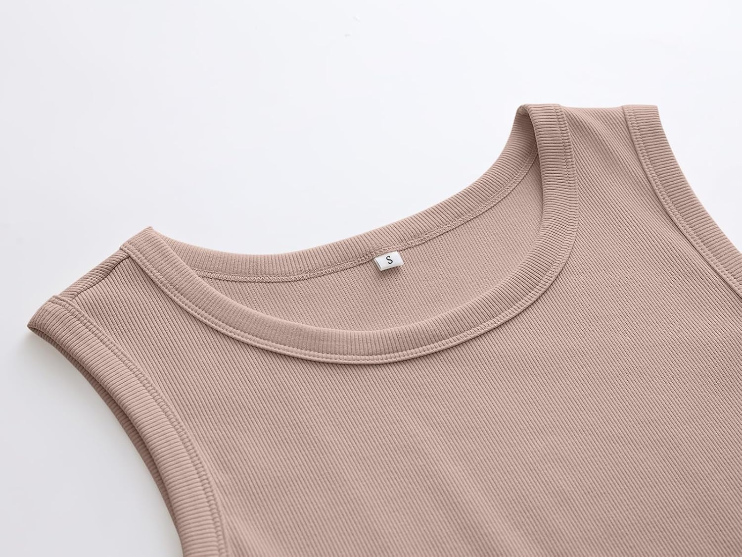 Womens Sleeveless Tank Tops Summer Casual Basic Slim Fit Ribbed Racerback Top - Picture 83 of 213