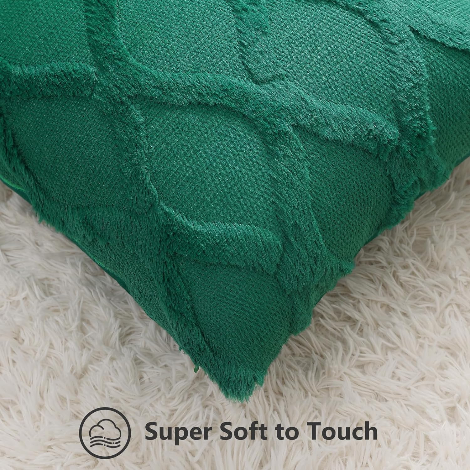 Throw Pillow Covers 2 PCS, Soft Plush Faux Fur Decorative Pillowcases for Sofa - Picture 47 of 138