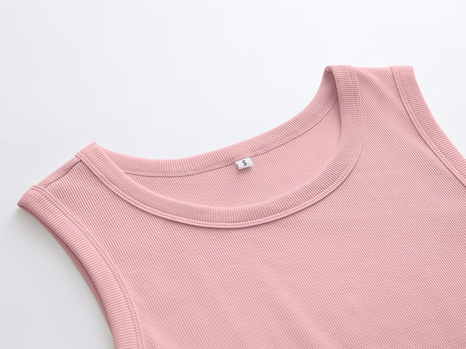 Womens Sleeveless Tank Tops Summer Casual Basic Slim Fit Ribbed Racerback Top - Picture 202 of 213