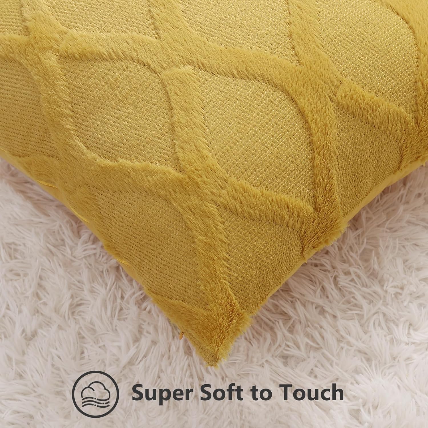 Throw Pillow Covers 2 PCS, Soft Plush Faux Fur Decorative Pillowcases for Sofa - Picture 58 of 138