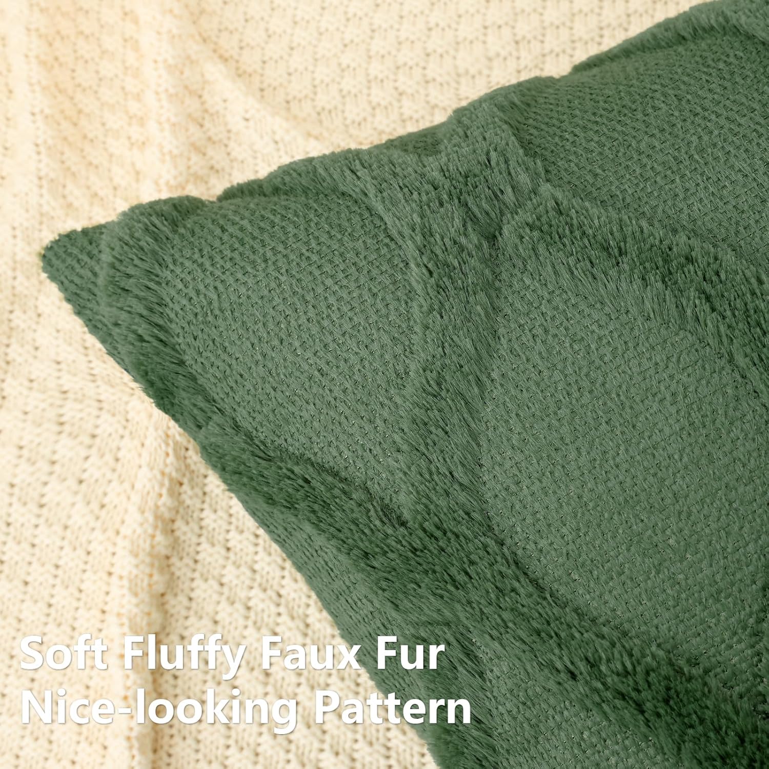 Throw Pillow Covers 2 PCS, Soft Plush Faux Fur Decorative Pillowcases for Sofa - Picture 63 of 138