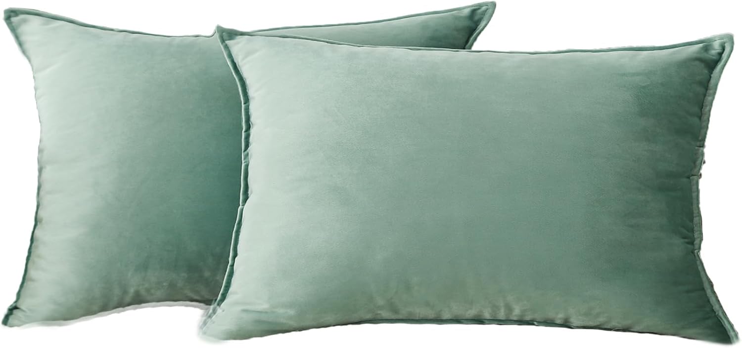 Dekokissenbezüge 2er Pack weiche dekorative quadratische Kissenbezüge für Couch - Bild 25 von 102