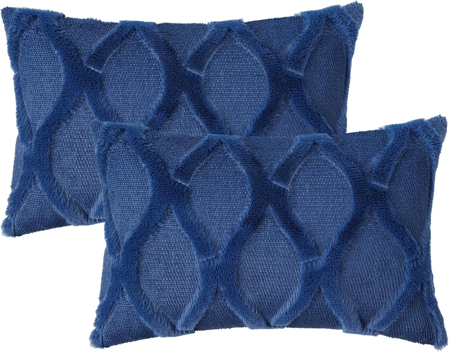 Throw Pillow Covers 2 PCS, Soft Plush Faux Fur Decorative Pillowcases for Sofa - Picture 79 of 138