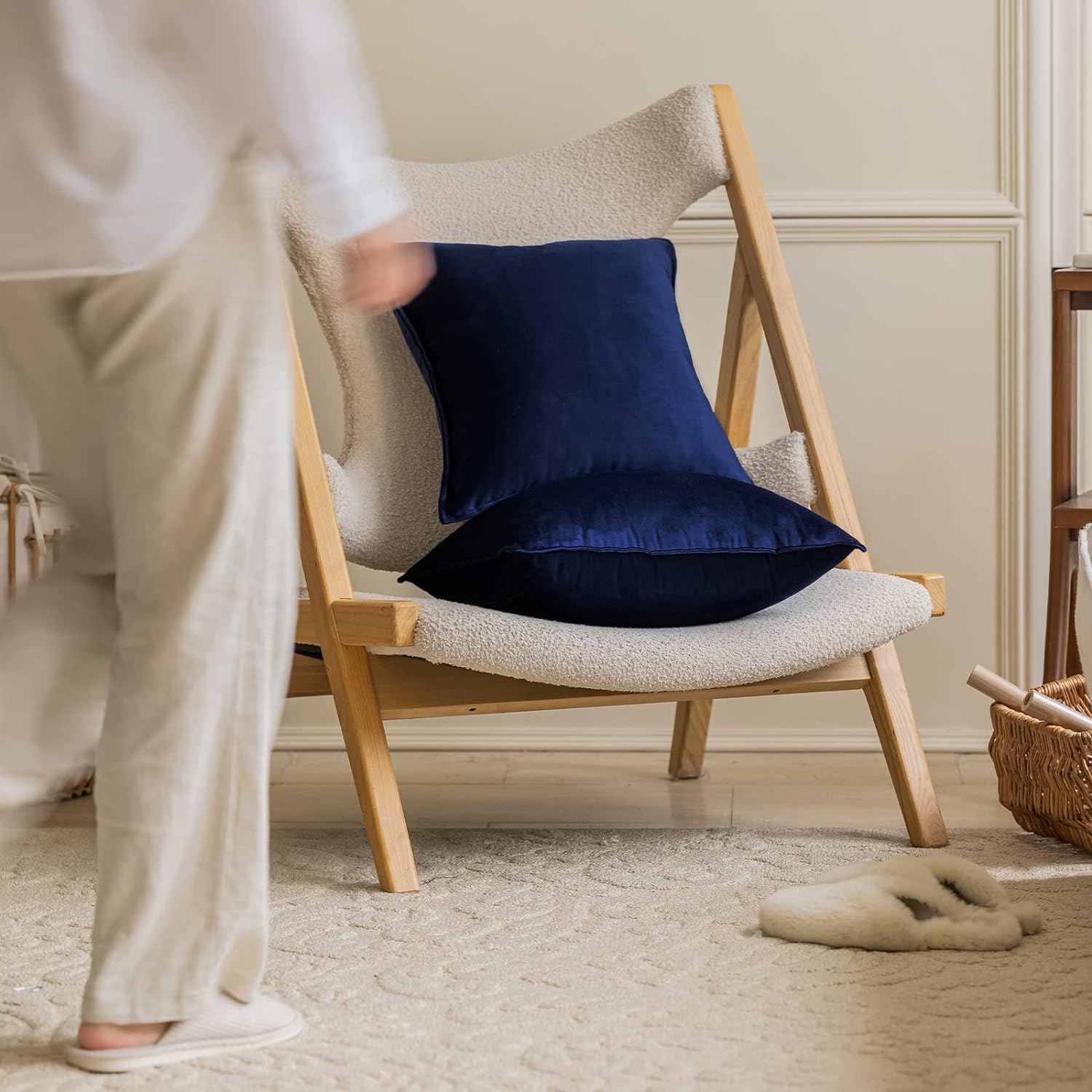 Dekokissenbezüge 2er Pack weiche dekorative quadratische Kissenbezüge für Couch - Bild 44 von 102