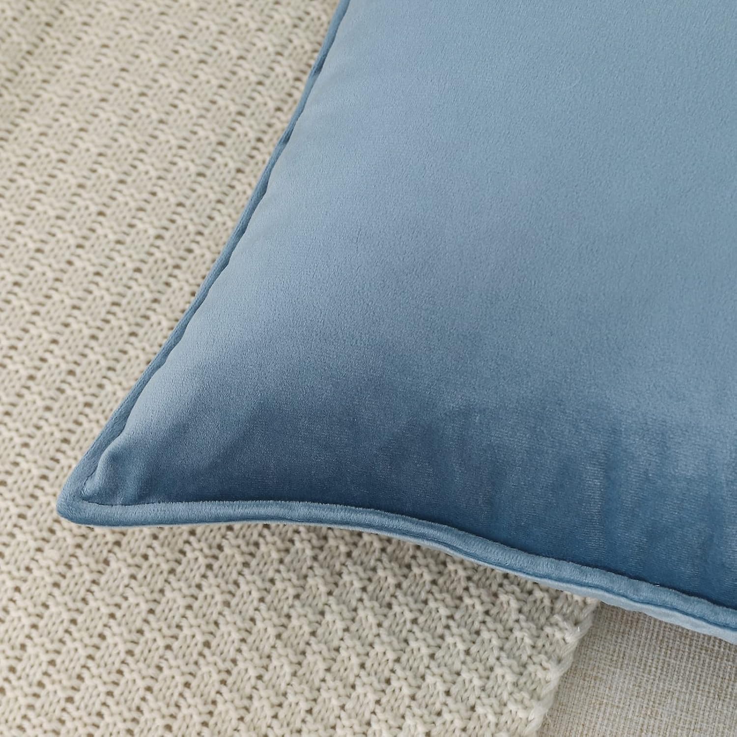 Dekokissenbezüge 2er Pack weiche dekorative quadratische Kissenbezüge für Couch - Bild 50 von 102