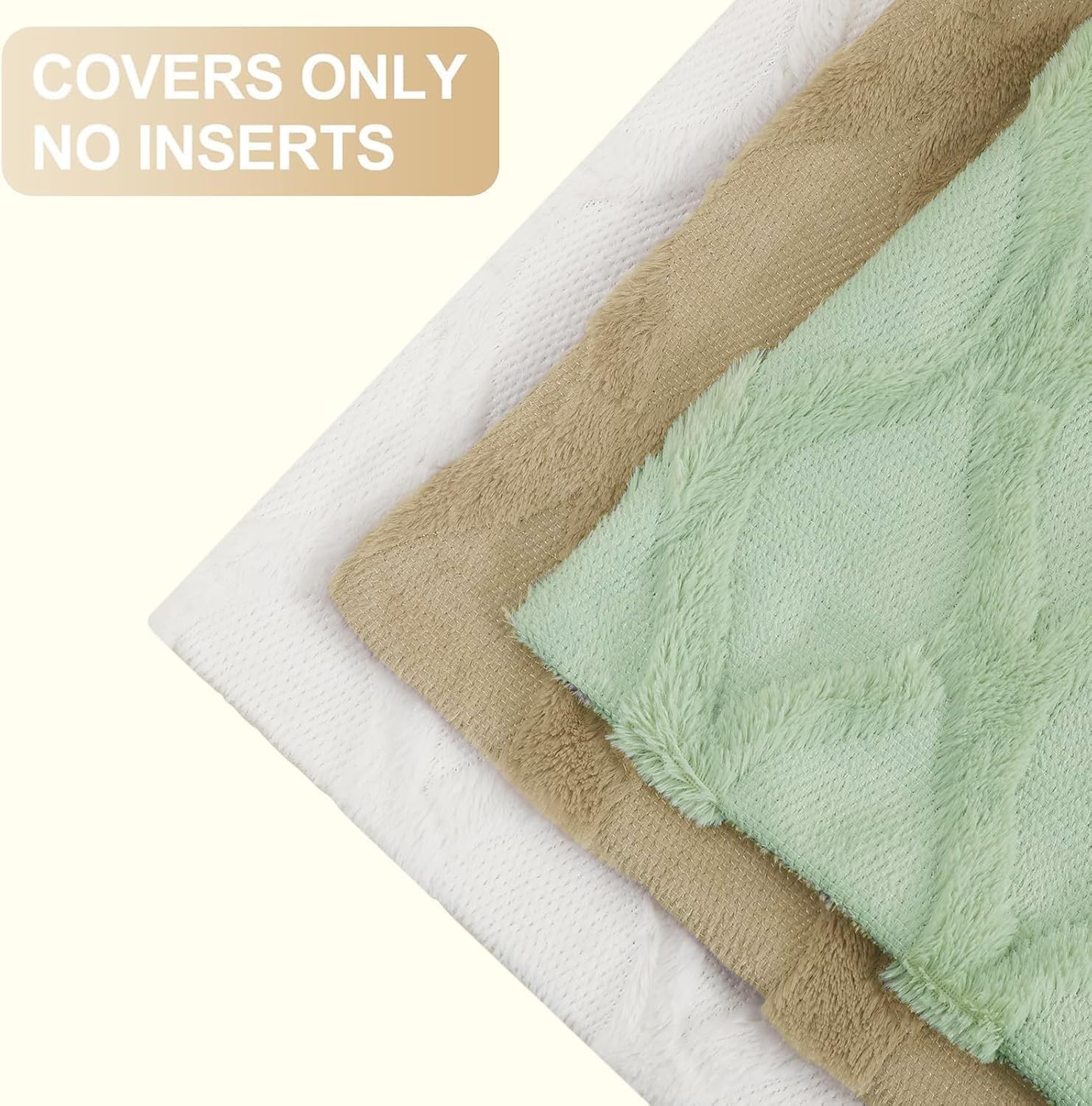 Throw Pillow Covers 2 PCS, Soft Plush Faux Fur Decorative Pillowcases for Sofa - Picture 97 of 138