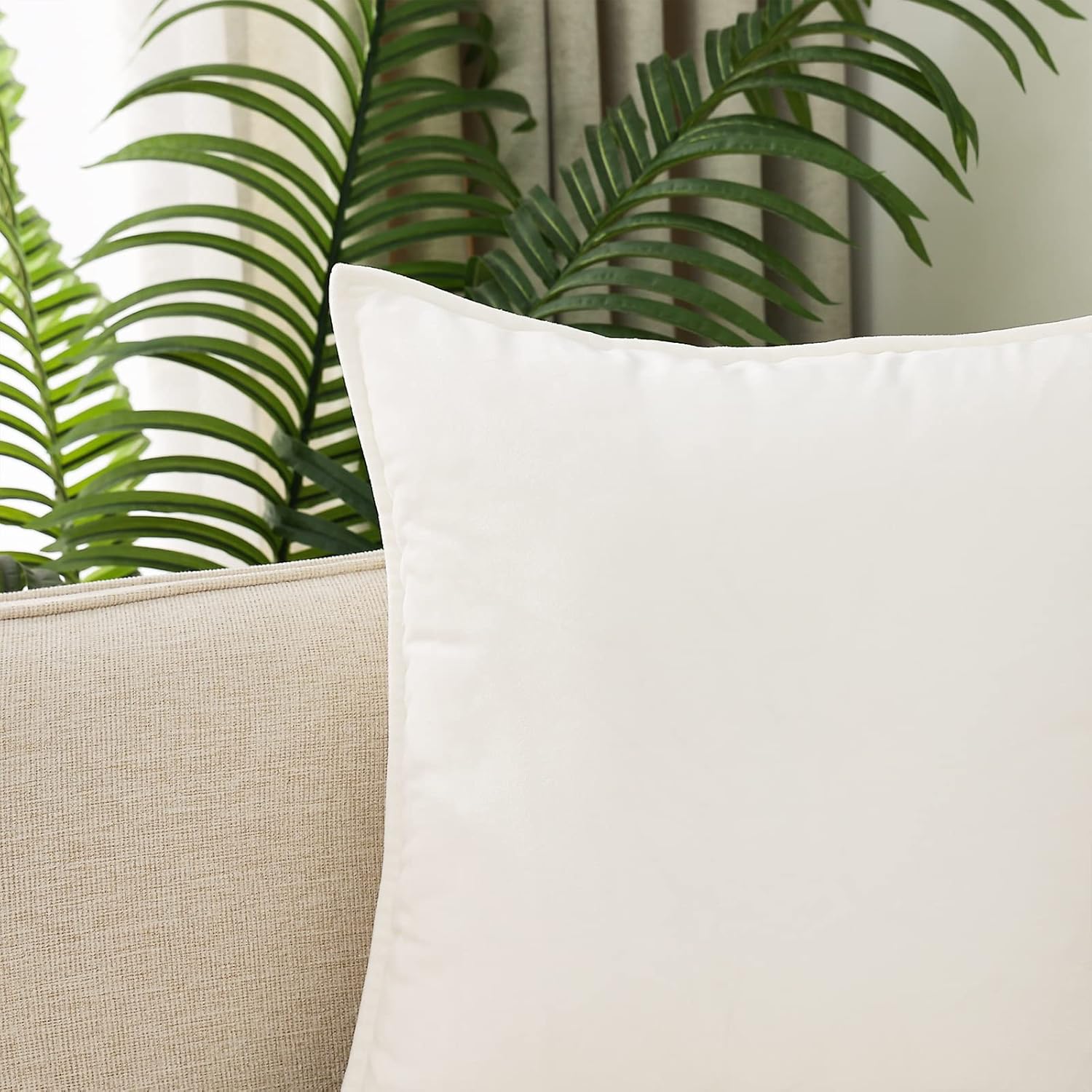 Dekokissenbezüge 2er Pack weiche dekorative quadratische Kissenbezüge für Couch - Bild 54 von 102