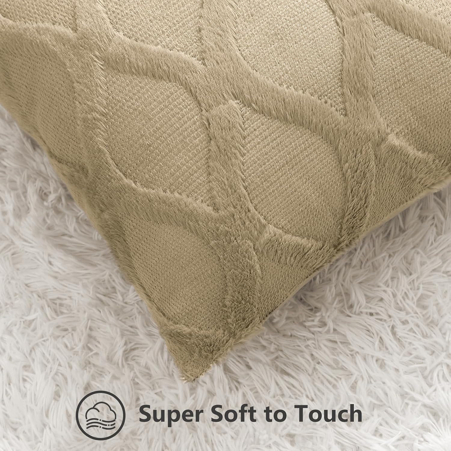 Throw Pillow Covers 2 PCS, Soft Plush Faux Fur Decorative Pillowcases for Sofa - Picture 114 of 138