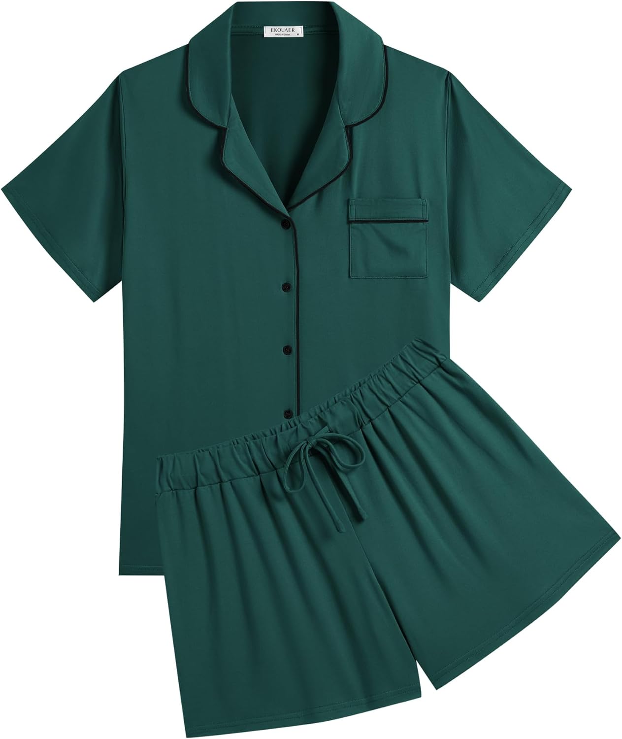 Women Pajamas Set Soft Classic Bride Pjs Comfy Short Sleeve Sleepwear Loungewear - Foto 56 di 70