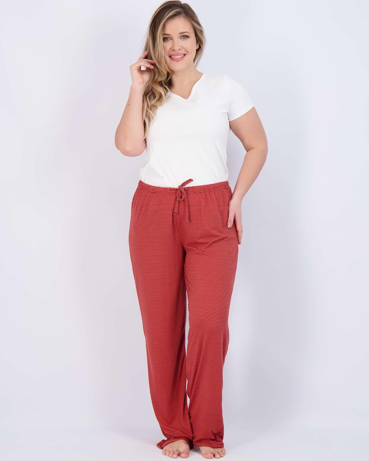 3 Pack: Women’s Ultra-Soft Comfy Pajama Lounge Pants Sleepwear - Picture 40 of 84