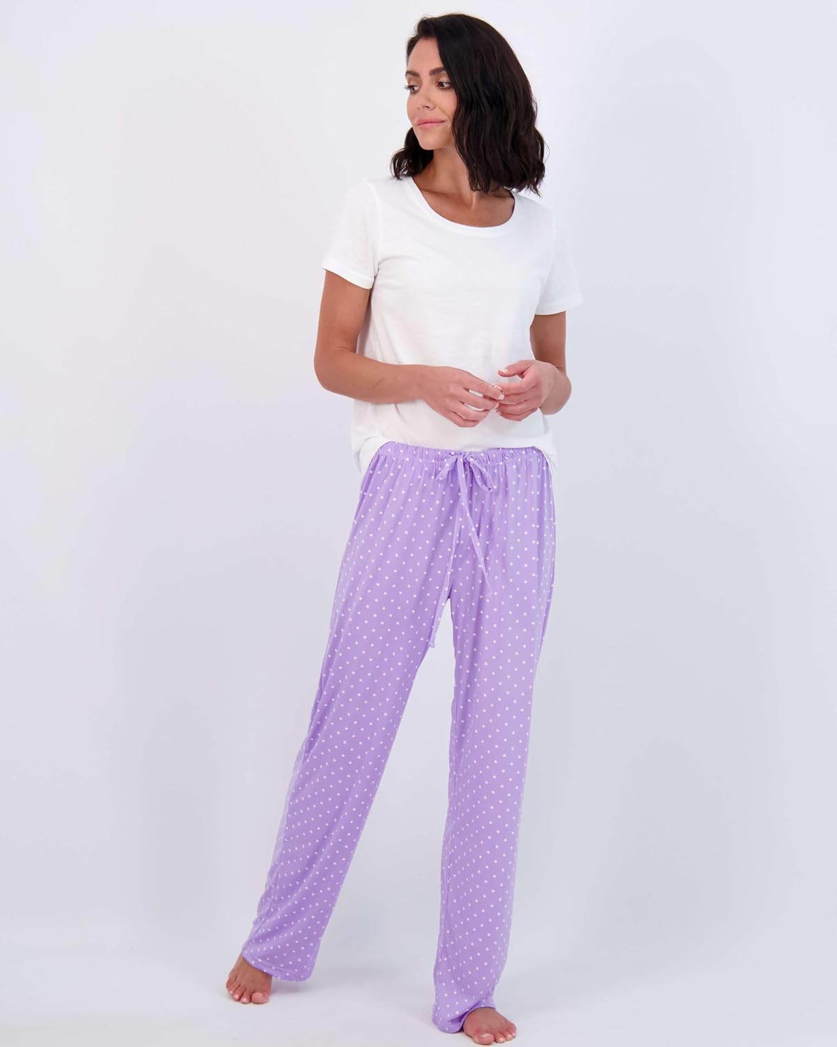3 Pack: Women’s Ultra-Soft Comfy Pajama Lounge Pants Sleepwear - Picture 77 of 84