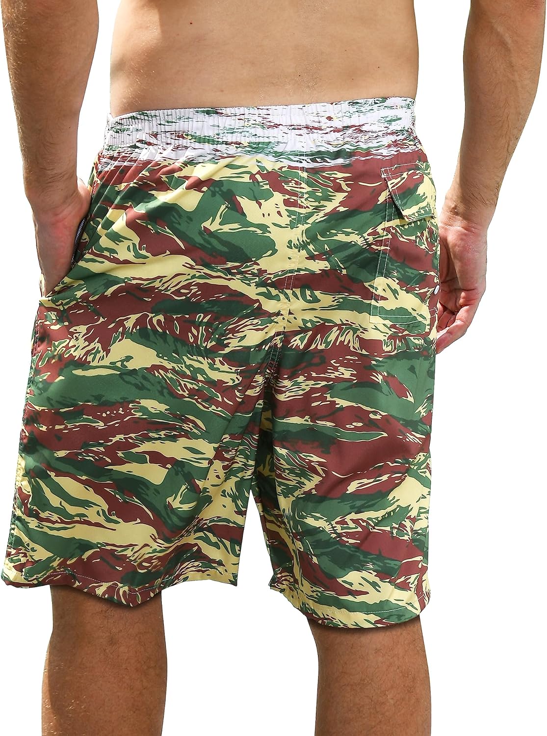 Herren Badehose schnelltrocknend Boardshorts mit Netzfutter Strandshorts Bademode - Bild 177 von 186