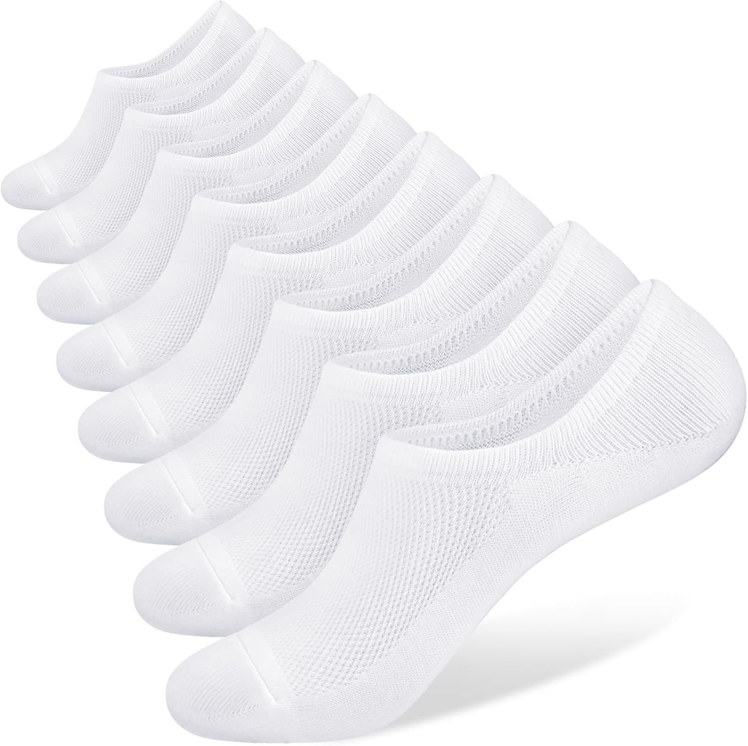 No Show Socks for Men 6/8 pack Cotton Thin Low Cut Non Slip for Sneakers - Picture 59 of 59