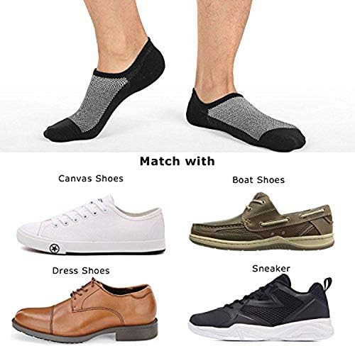 No Show Socks for Men 6/8 pack Cotton Thin Low Cut Non Slip for Sneakers - Picture 34 of 59