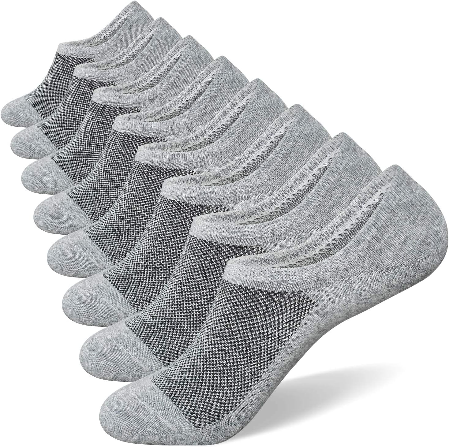 No Show Socks for Men 6/8 pack Cotton Thin Low Cut Non Slip for Sneakers - Picture 53 of 59